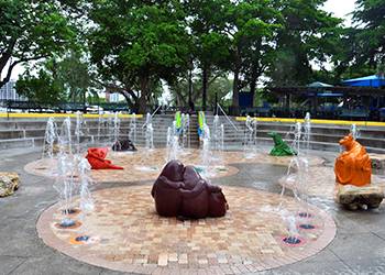 Bayfront Splash Park in Sarasota, Florida with RVA